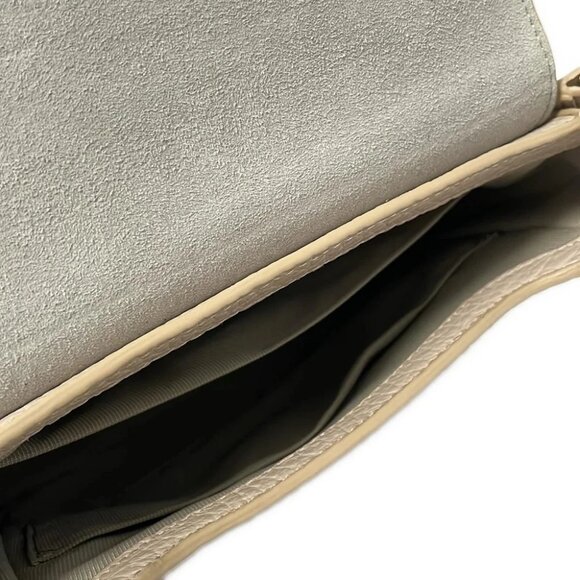 FURLA Joan - Pink Beige Khaki Brown Leather Shoulder Bag - Picture 7 of 9